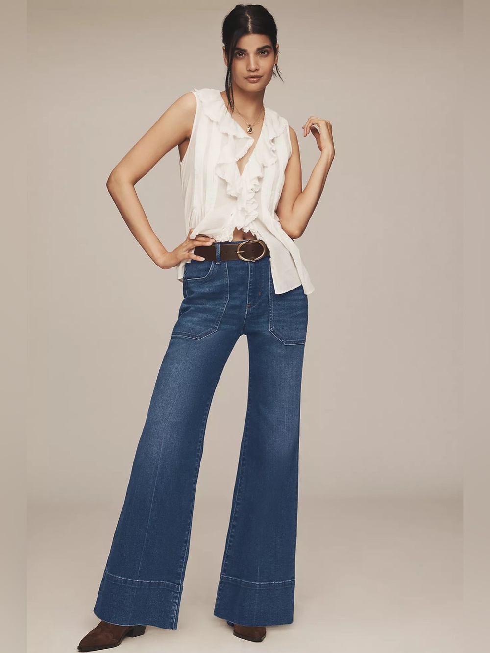 NEW Pilcro Rylan High Rise Flare Wide Leg Jeans ~ Size 29